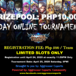 5 vs 5 Aggressor Esports Community Mobile Legends Online Tournament